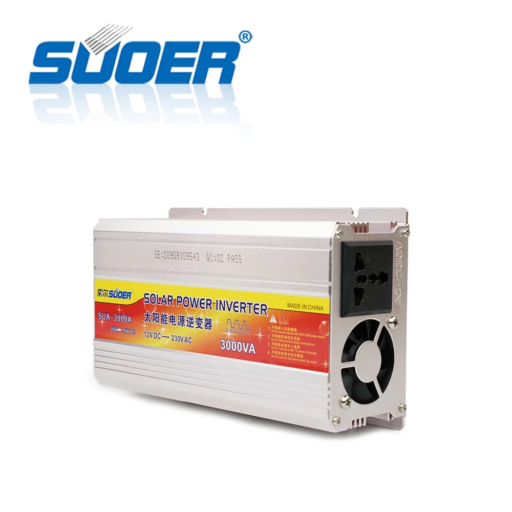  Suoer 3kVA 3000VA 12V 220V модифицированный синусоидальный инвертор солнечной