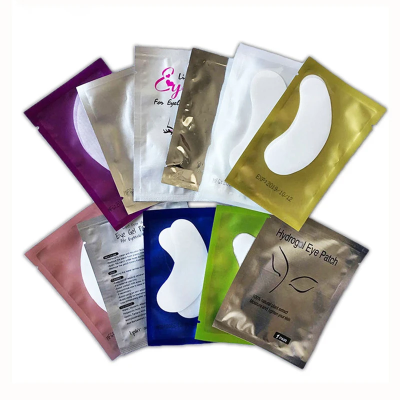 Hot Sale Private Label Logo Cotton Eye Pad Lint Free Under Gel Eye Pads For Eyelash Extensions
