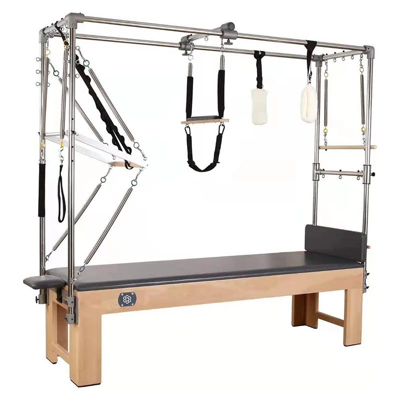 ONEMAX Wood Pilates Bench for Sale Cadillac Trapeze Equipment Bed Pilates Studio Machine Reformer Trapeze Table Pilates Cadillac