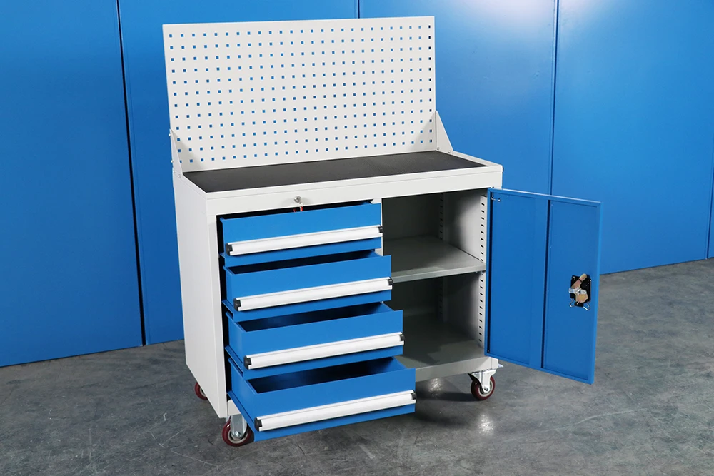 Сверхмощный по индивидуальному заказу в гараж или мастерскую с выдвижными ящиками Анти-статический стальной в собранном виде шкаф для инструментов