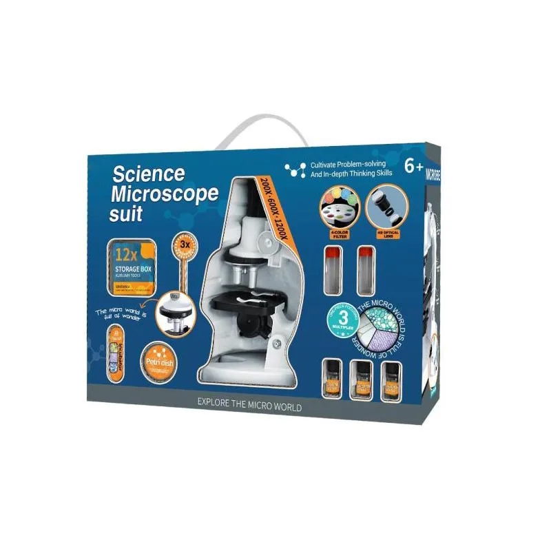 Students Smart Education Science & Engineering Toys Children Biological Microscope Kit for Kids