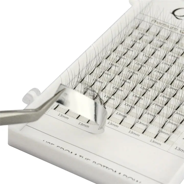 
Qeelasee private label volume premade fan silk mink 3d eyelash extensions 