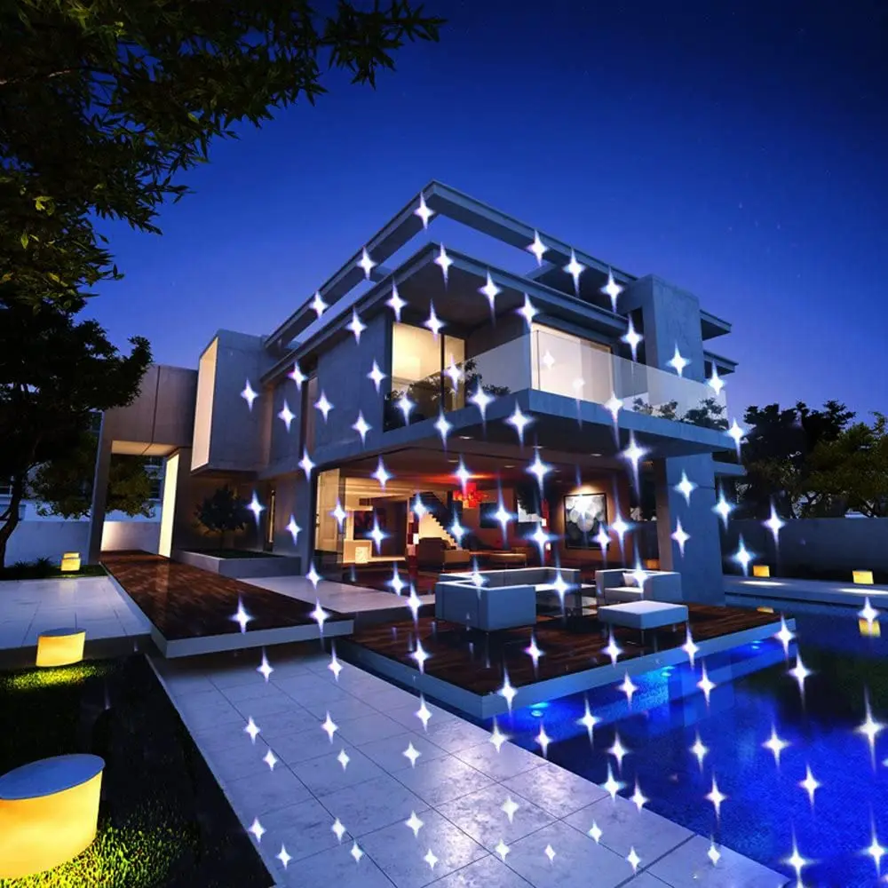 X Photoelectric Motion Full Spectrum 7 Color with White Star Effects Laser Christmas and Decorative Lights with Remote Control