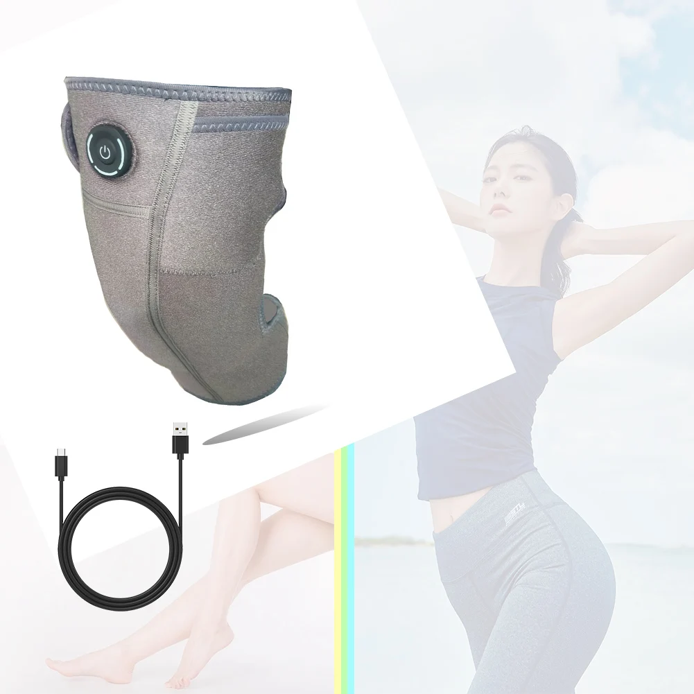 New LED hot compress knee massage machine for joint pain relief treatment, electric heating leg protection