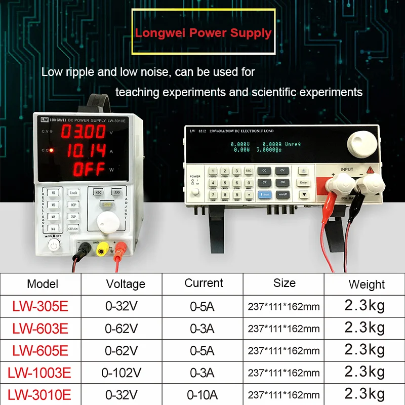 Longwei LW-1003E Programmable Power Supply Remote Control  300W Higher Sensitivity Charging Interface DC Power Supply