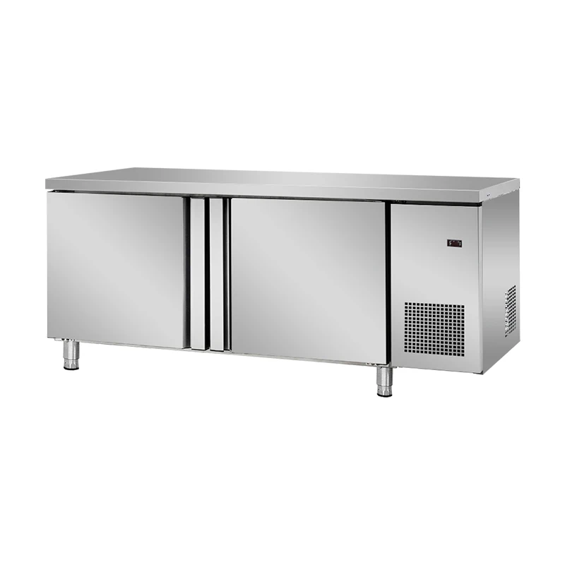 Stainless Steel Commercial Chiller Freezer, Worktable Refrigerator