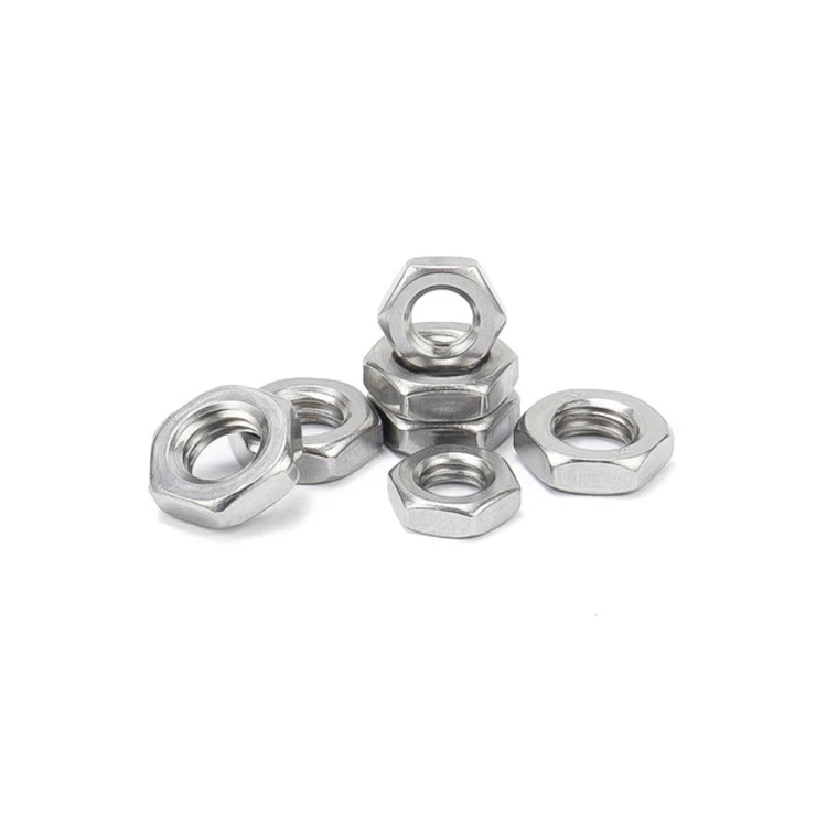 Din439 A2 A4 Шестигранная тонкая гайка из нержавеющей стали