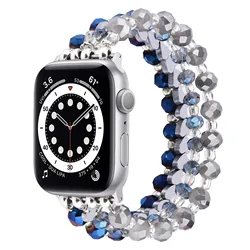 Роскошная бижутерия, 44 мм ремешок для часов, ремешок из агата и жемчуга, роскошный дизайн для смарт-часов Apple