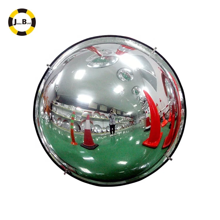 large 2 mm Thickness Acrylic Plastic Security 360  Degree Full Domed Mirror Convex