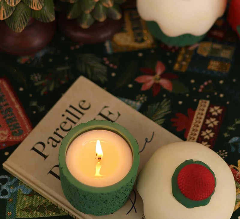 Luxury Concrete Candle Jar Wholesale Customized Bulk Cement Candle Vessel Home Wedding Decor Nordic Large Empty Candle Container