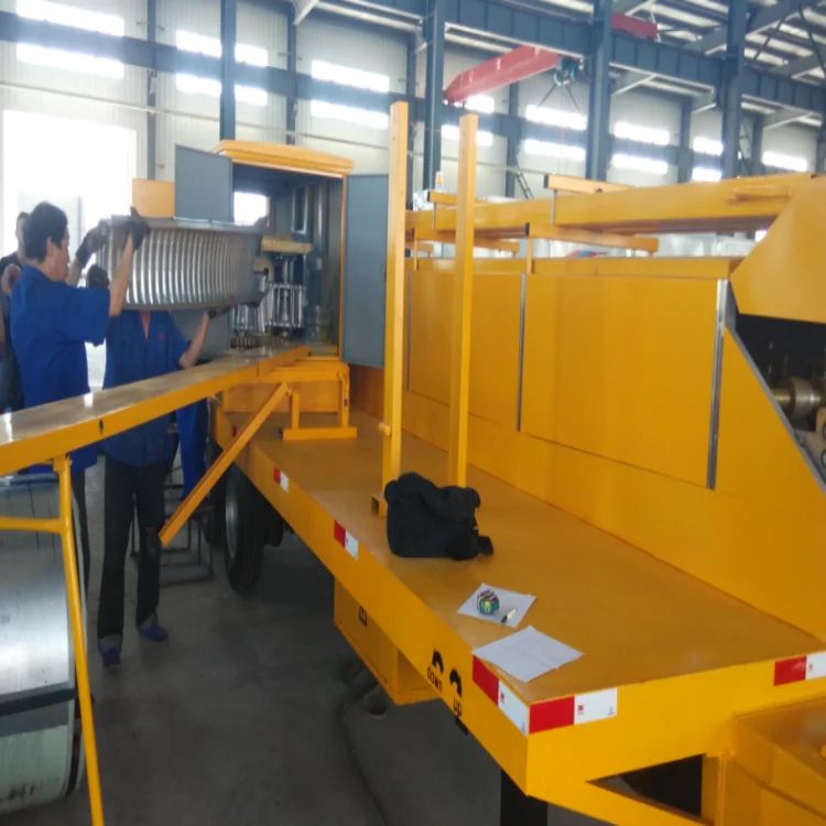 Portable Metal Roofing Roll Forming Machine Span  Selflock Panel Standing Seam Roof Machine Sale
