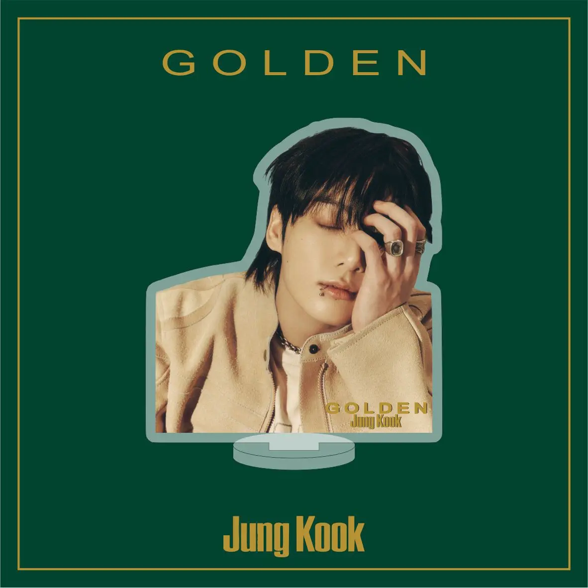 2023 JK Jungkook new album new acrylic double-sided stand table decoration JK photos stand