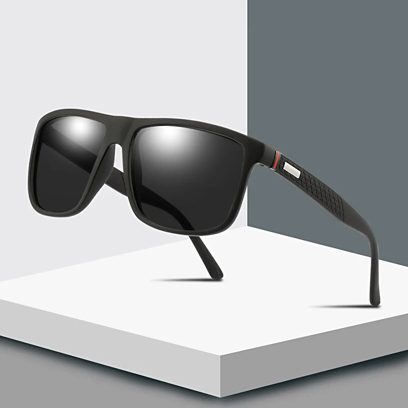2020 Luxury Sunglasses Men Polarized Fashion Design Square Plastic Sun Glasses Driving Sunglass Oculos