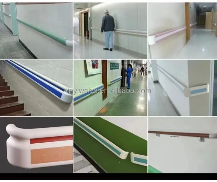 Modern Anti-Collision PVC Handrail for Hospitals and Elderly Wall-Mounted in Shandong for Stairs and Balconies