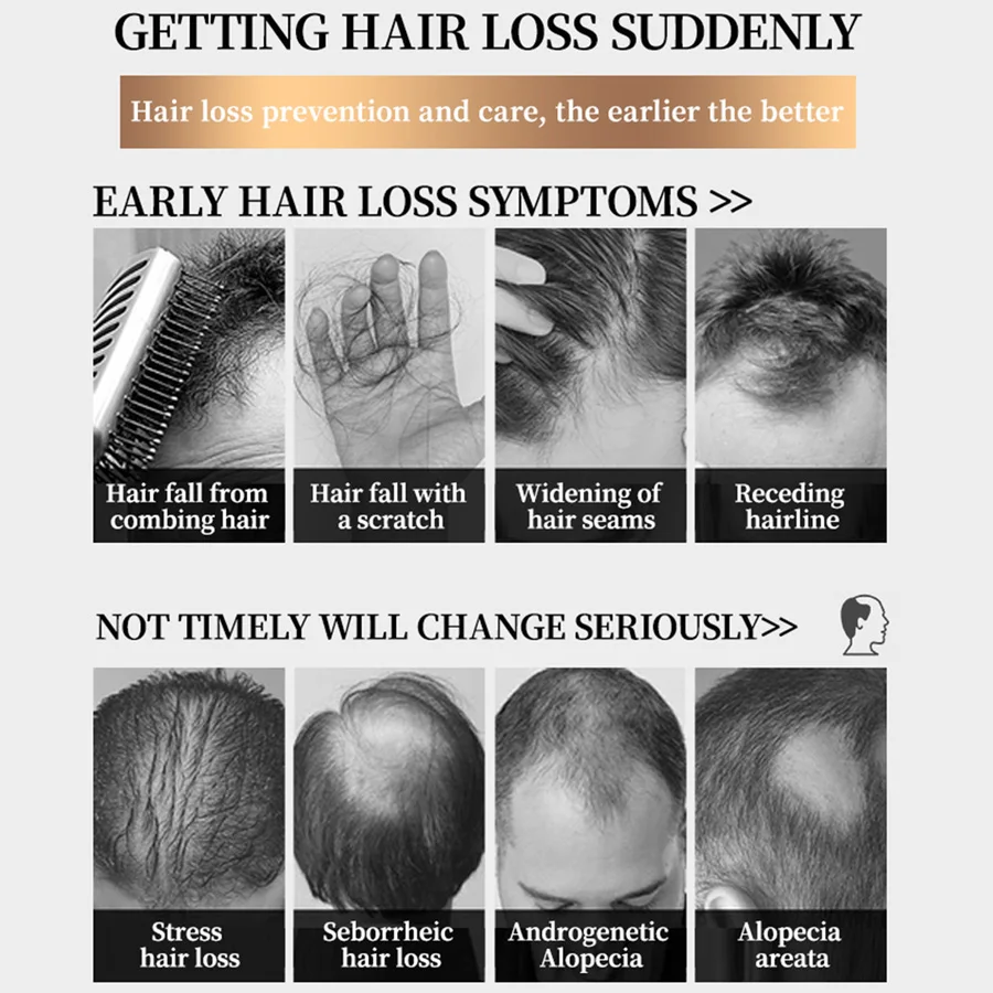 MULTI-PEPTIDE HAIR CARE ESSENCE 30mL Thicker Natural Organic Bald Treatment Anti Hair Loss Hair Growth Serum