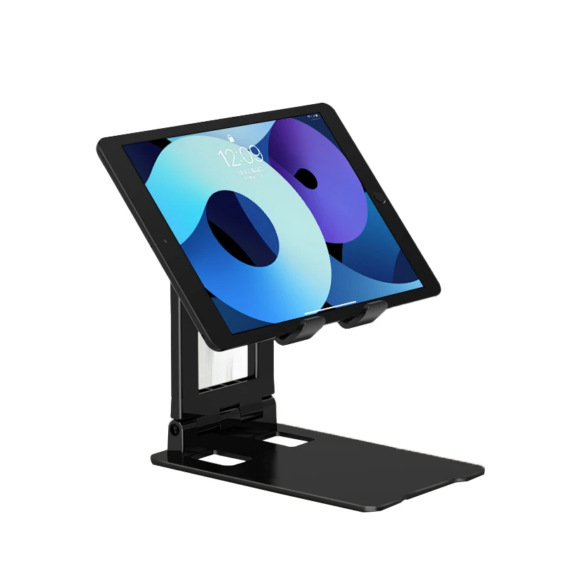 Dual Pole Adjustable Tablet Stand For Iphone 12 13,Ipad Mini Air,Tablet Pc,Foldable