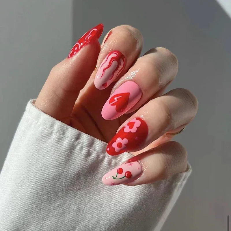 Self-Adhesive Super Fit Nail Bed Velvet Artificial Nail Tips Press On Nail