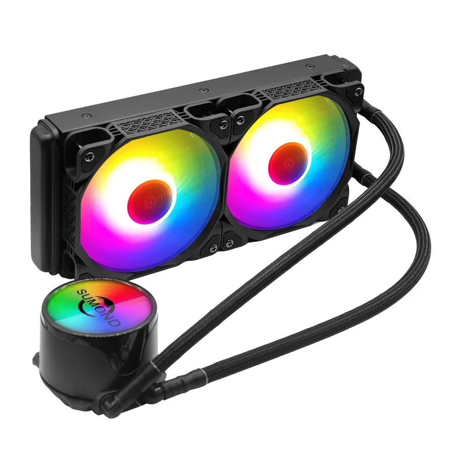 Кулер для процессора 240 мм liquid ARGB Intel LGA 2066 2011 115X AMD AM4 AM3 + FA2