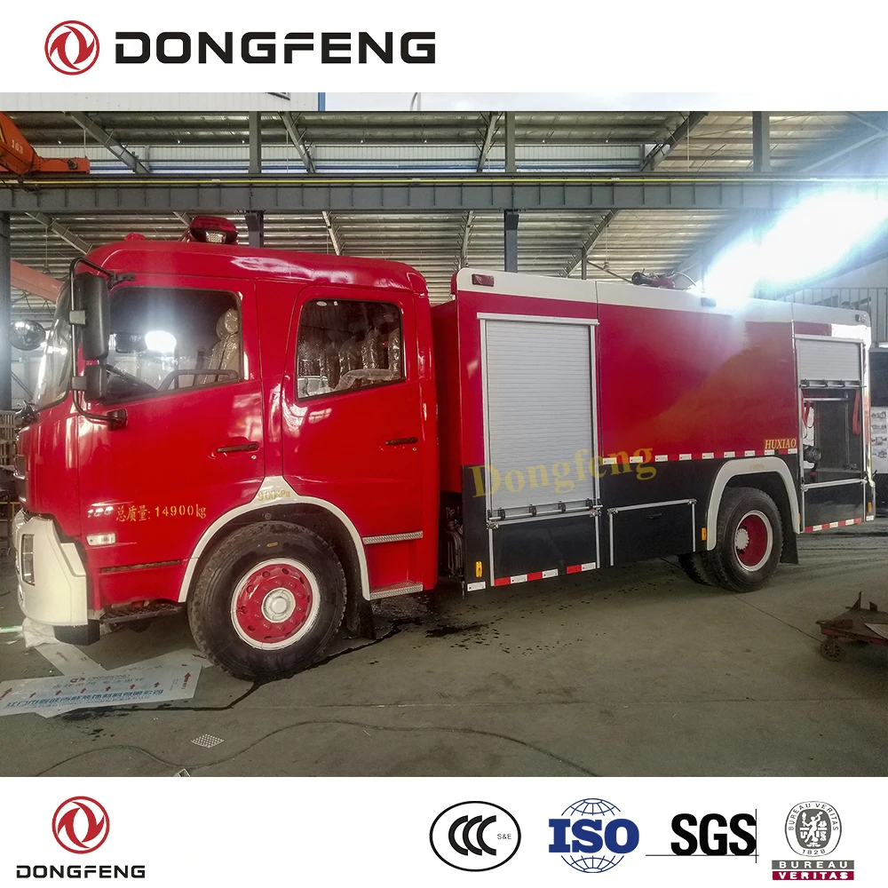 Dongfeng 4x2 RHD 8000 Liter Water Foam Fire Fighting Truck Total 18 Ton Designed Fire Truck