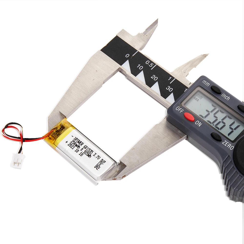 Xpower 601535 3.7v With 250mah Long Pouch Lithium Polymer Ion Battery  Kc Battery For Sports Wireless Speaker