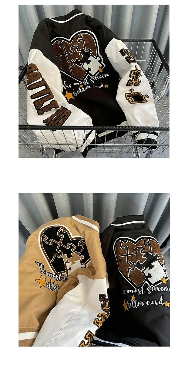 OEM/ODM Customizable Polyester Plus Size Letterman College Baseball Jackets Varsity Jacket For Women And Men