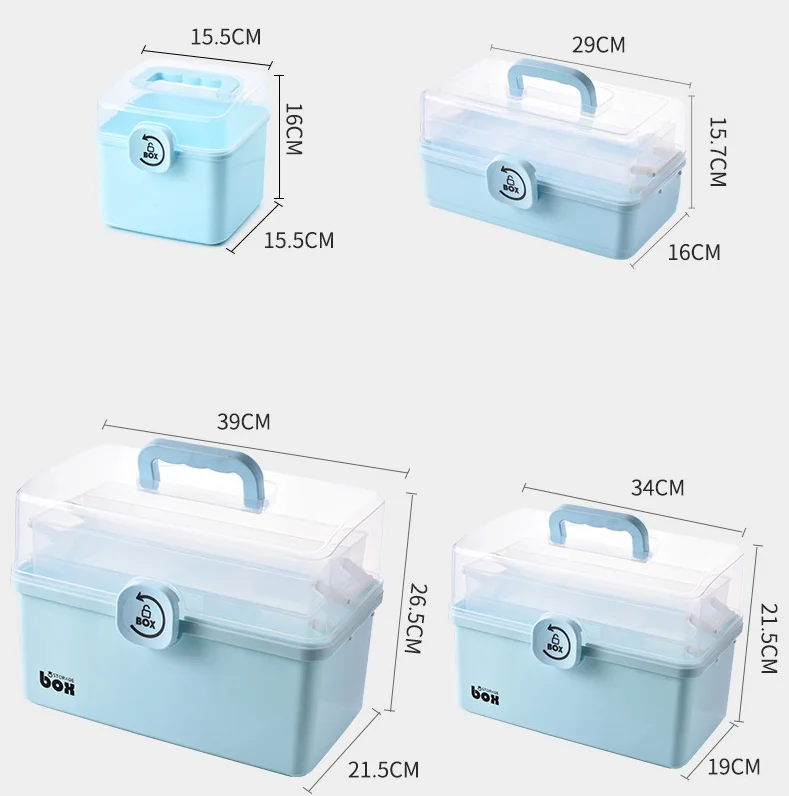 Household medicine storage box medical cabinet box first aid box for home