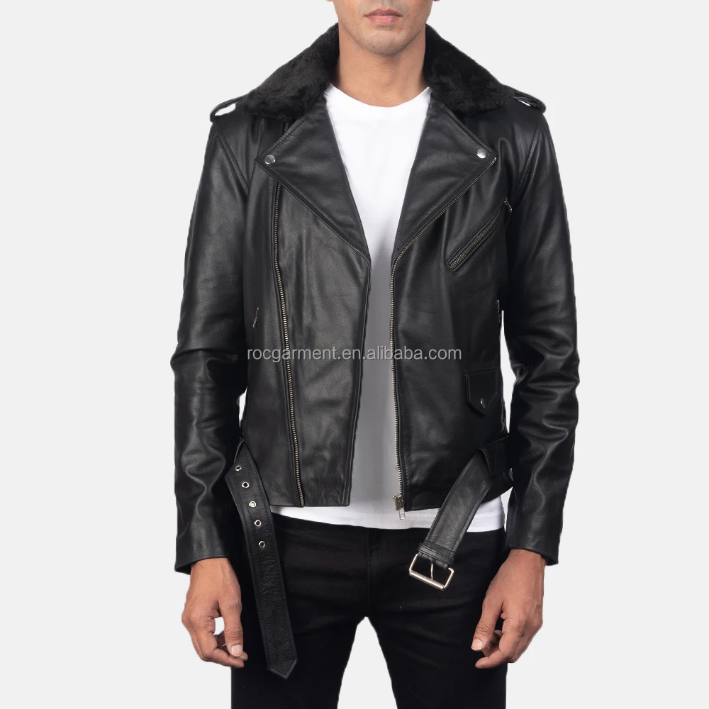 Hot Sale Designers OEM Slim Fit PU Coat Pakistan Vintage Mens Leather Biker Jacket