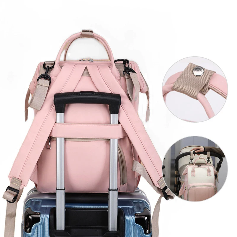Multi-function Large Capacity Mommy Bag Backpack Baby Breastmilk Thermal Nappy Diaper Organizer Bag for Daily Travel