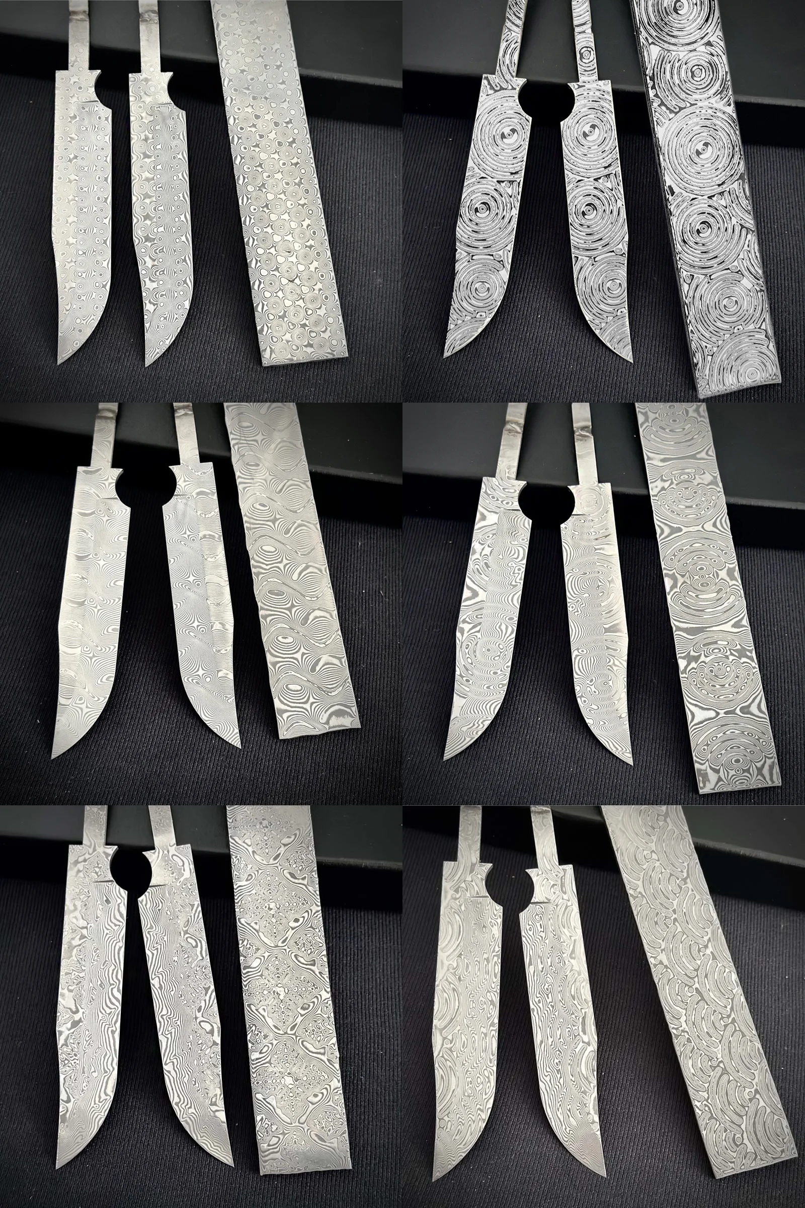 Wholesale 110Layers damascus billets Knife Blank DIY Damascus Steel Billets For Knife Making Custom Damascus Steel Knife Blades