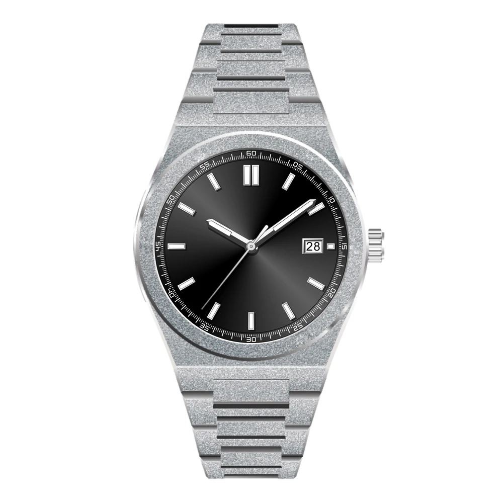 Frosted Watch Cheap Luxury High Quality Fashion Waterproof Stainless Steel Watches for Men, Quartz and Automatic Movement