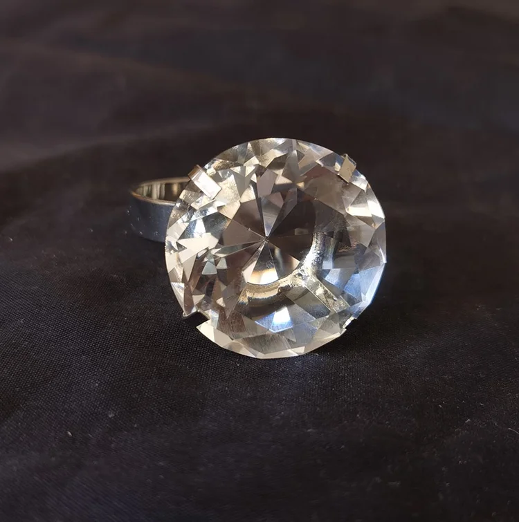 MH-9189 Хрустальное стекло ромбовидная Салфетка кольцо для свадебного украшения Хрустальное стеклянное кольцо для салфетки