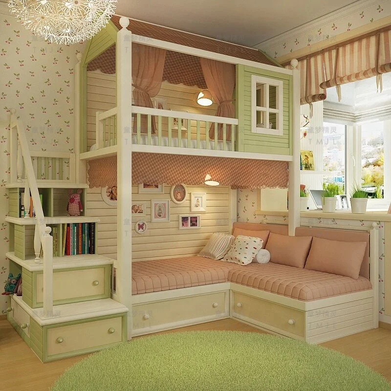 Customize Wood Children Bunk bed For Sale