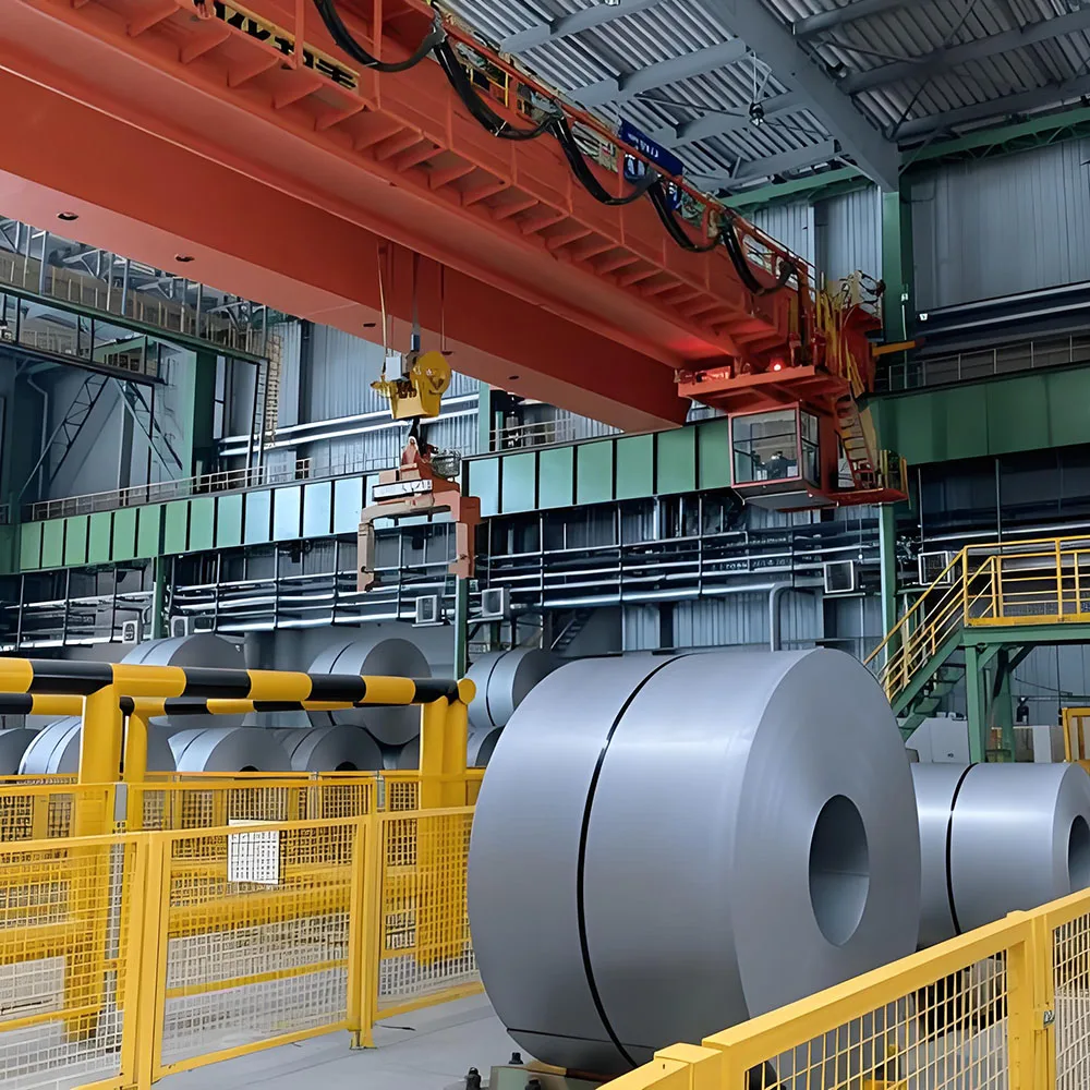 Crane for lifting scrap magnetic elevator 320t double beam steel plant furnace handling metallurgical bridge crane