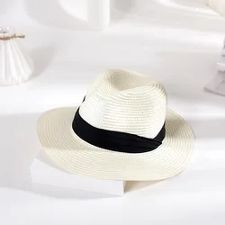 2021 Sun Ladies Custom Wide Brim Woman Panama Straw Hat for Summer Fashion