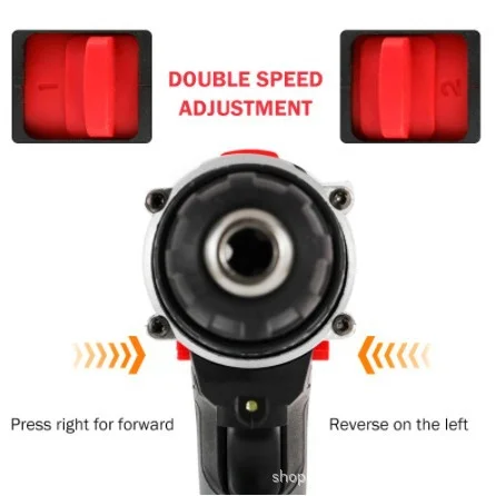 Portable 21V High Torque Cordless Drill Set Wireless Battery Power Impact Electric Screwdriver Kits Home Use Mini Drill