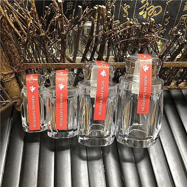 1g 3g saffron container jar plastic saffron packaging bottle