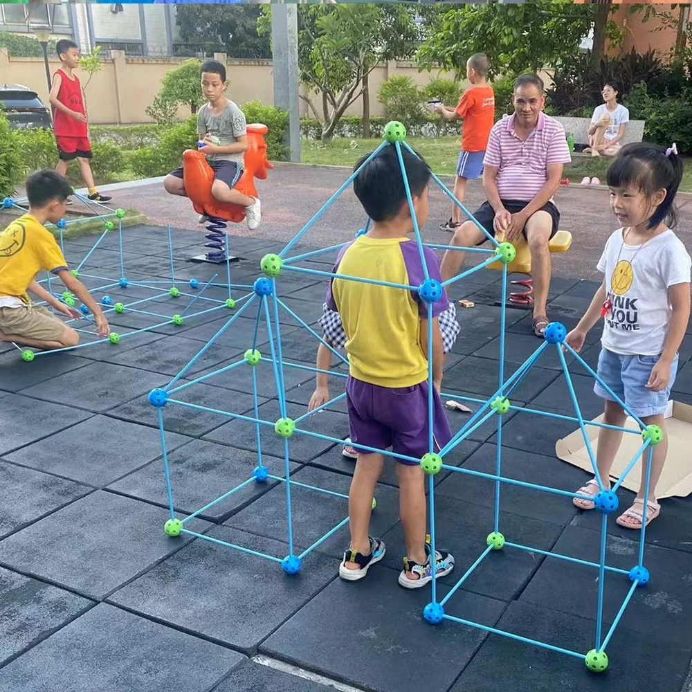 72PCS IN STOCK LOW MOQ top rated  boys toddler kids fort building kit