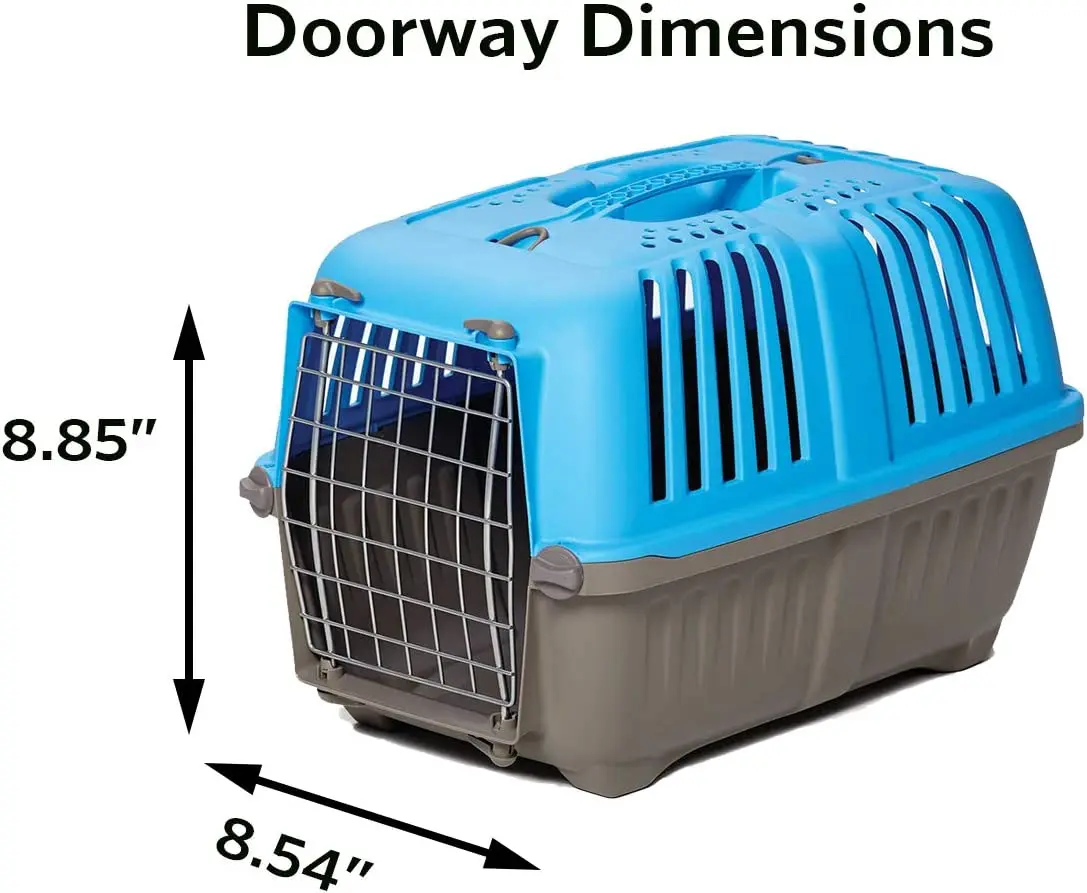 Portable Plastic Pet Carrier for Cats Reliable Airline-approved Pet Carrier for Dogs