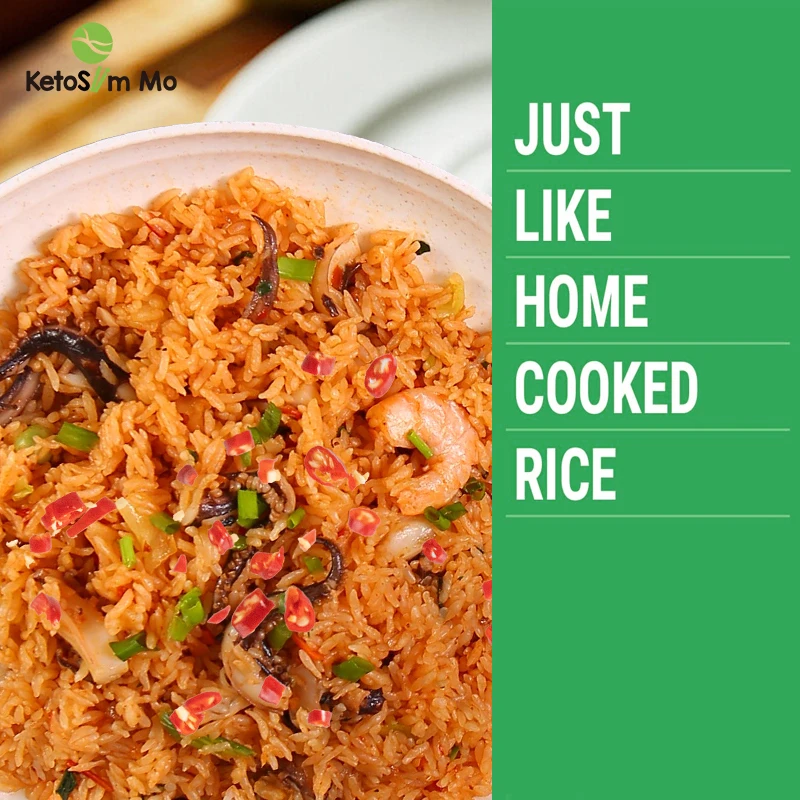Meal Replacement Save Time Halal Spicy Sauce Keto Friendly Protein  Dried Konjac Rice Self Heating Shirataki Rice