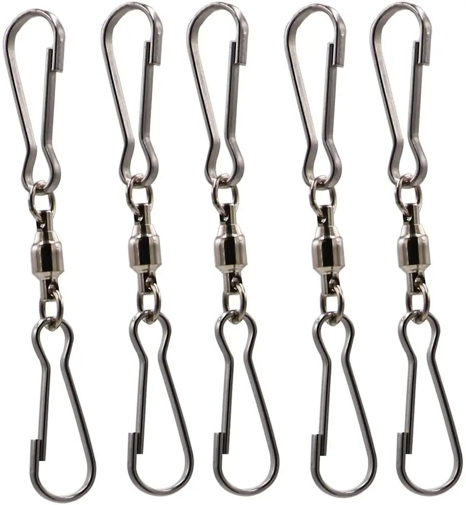 Wind Spinners Hanging Windsock Bird Feeders Wind Chimes Crystal Spinning Dual Clip Swivel Hooks