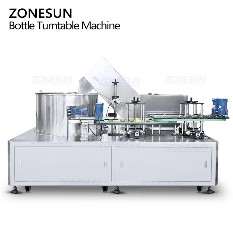 ZONESUN ZS-LP250 Full Automatic Round Square Plastic Bottle Sorting Turntable Unscrambler Machine