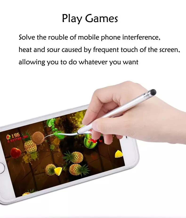2 in 1 Passive Nib Mesh Tip Universal Stylus Touch Screens Pens For Android iPad iOS