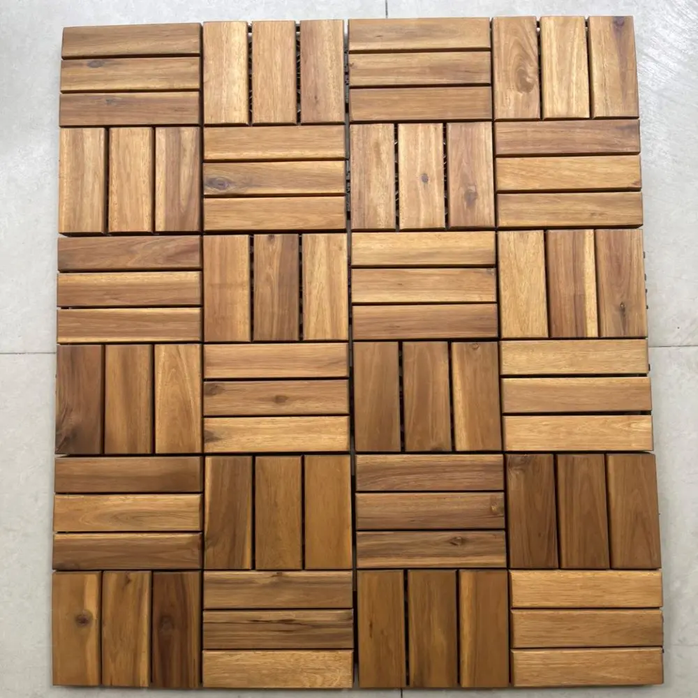 Hot seller hardwood flooring tiles outdoor floor tiles Wood with plastic base flooring HP-12SVN