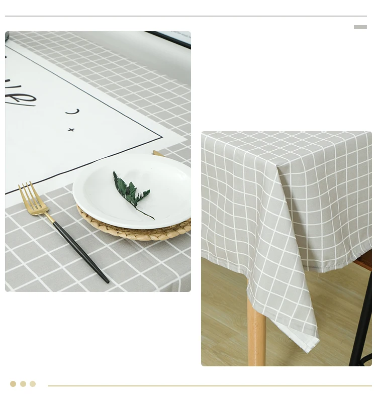 European style light luxury tablecloth waterproof and oil-proof tea table table mat rectangular desk tablecloth