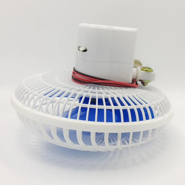 All plastic 12v rotary car fan made in China