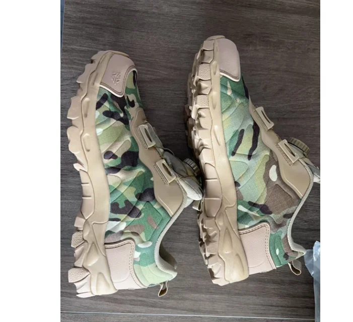 DFE01 ESDY multicam CP camouflage Black Green Grey Green multi colors customized tactical sports shoes shoes lacing adjust lock
