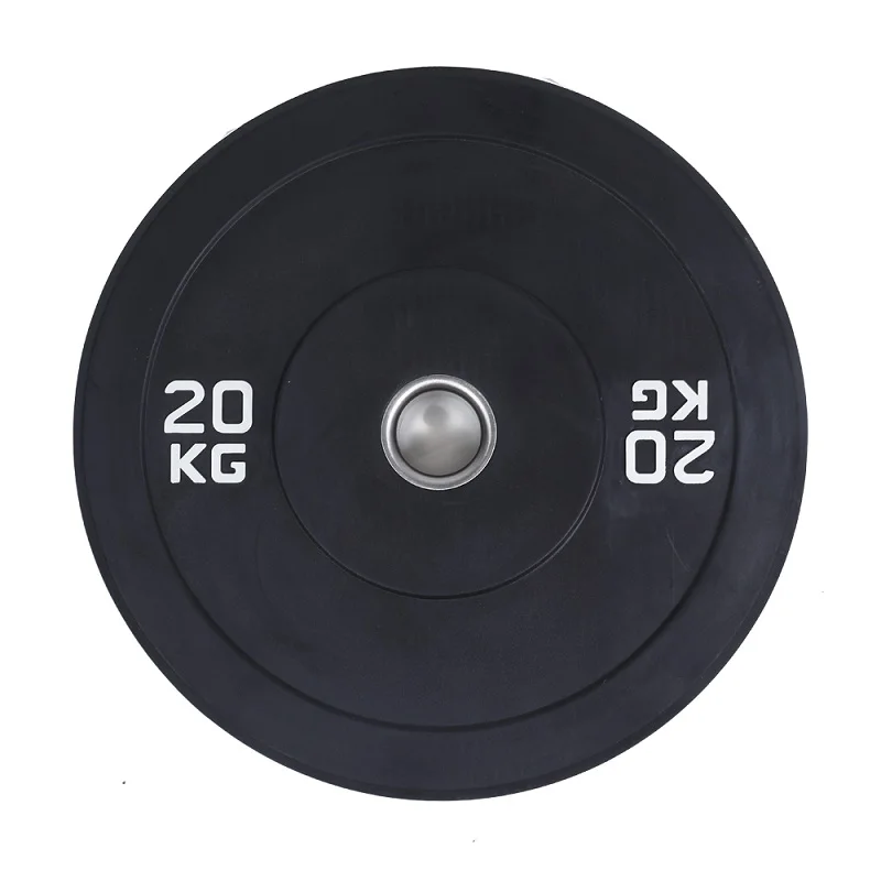 Competitive Workout Gym Weightlifting Plate Set 15kg to 50kg Rubber Bumper Discs 20kg Weight Discs Barbell Plate Bumper Weight