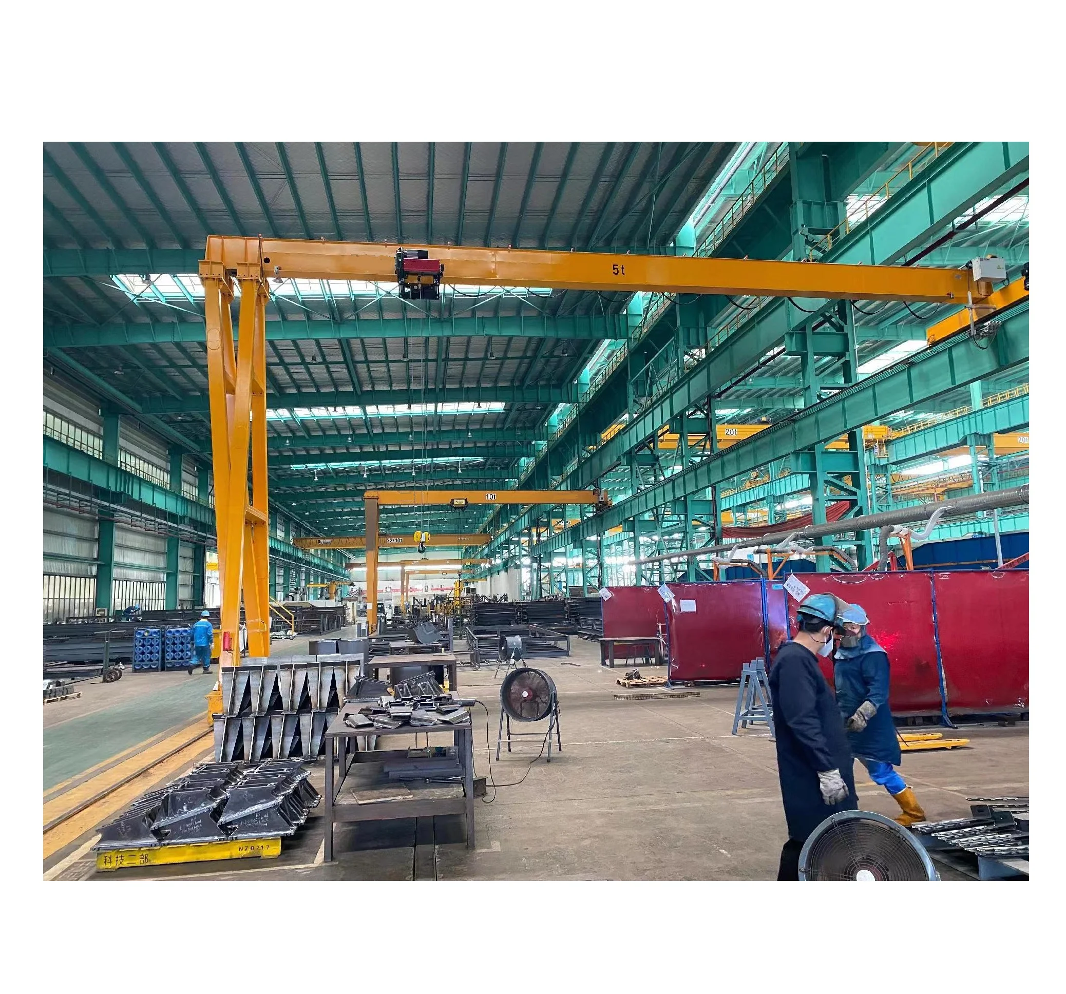 Design of semi gantry crane