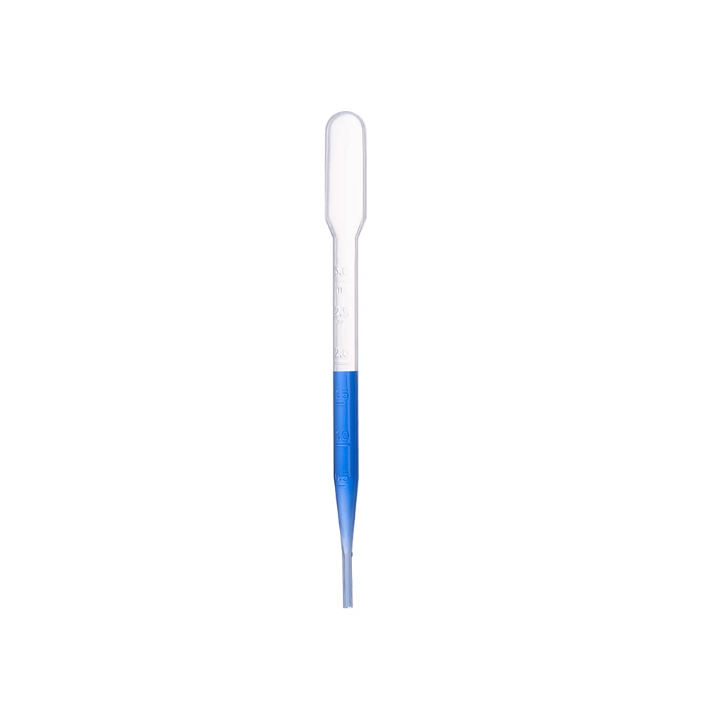 Disposable Pasteur Pipette,3ml Capacity Transparency Transfer Pipette Plastic Dropper Micro Pasteur