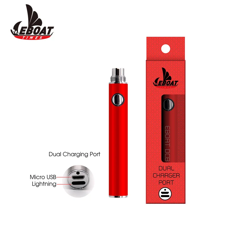double charging cbd vaporizer rechargeable batteries 510 thread vaporizer battery with 400mah